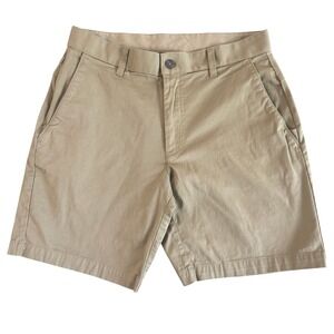 Fabletics 30x7 Khaki Tan Stretch Men's High Side Chino Short